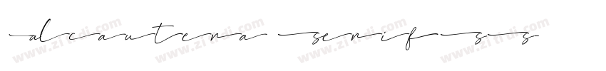 Alcantera SerifSS字体转换